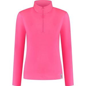 Emski - Dames skipully - Fel Roze - pullover met kwart rits, lange mouwen - wintersport kleding - Maat S