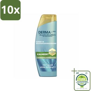 10 x Head & Shoulders – Shampoo – DermaXPro Kalmeert – 250 ml - Grootverpakking - Anti-roos Shampoo - Jeukende Hoofdhuid - Ceramide Shampoo - Aloë Vera Shampoo - Droge Hoofdhuid