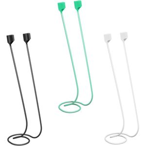 JHubers Goods - 3-pack Magnetische Anti-Verloren Bandjes voor Sport Oordopjes - Zwart, Wit, Groen