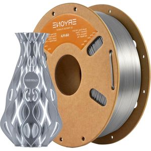 175 mm Zijdeachtig PLA Filament voor 3D Printer - Precisie +/- 0.03 mm - 1 kg per Spoel - Zilverkleurig