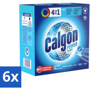 Calgon - Wasmachinereiniger - Tegen Kalkaanslag / Corrosie / Wasmiddelresten / Geuren - 75 Tabletten - Voordeelverpakking - 6 stuks