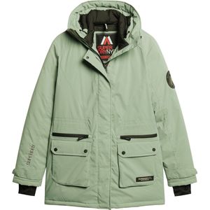 Superdry City Padded Parka Jacket Dames Jas - Desert Sage Green - Maat S