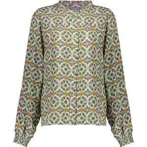 Geisha Blouse Blouse Met Print 43965 20 Green/purple Dames Maat - M