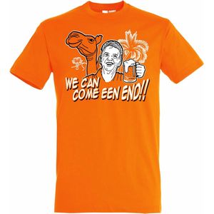 T-shirt kinderen Van Gaal in Qatar | Oranje Holland Shirt | WK 2022 Voetbal | Nederlands Elftal Supporter | Oranje | maat 164