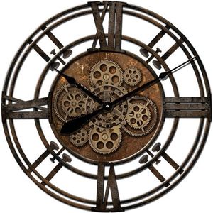 Gear Clock Nails Brown 75*8,5cm