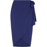 DreiMaster - Maritim - Rok - Navy - Wikkelrok - Knielengte