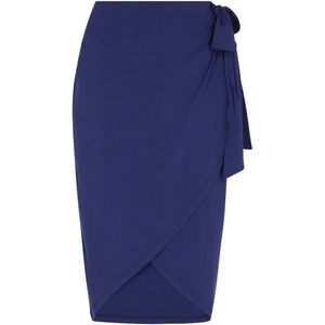 DreiMaster - Maritim - Rok - Navy - Wikkelrok - Knielengte