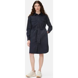 camel active - Jurk - Middernachtblauw - Overhemdjurk met Taille Riem