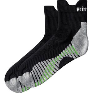 Erima - Running Sokken - Zwart - Materiaalmix - Ergonomische Zool