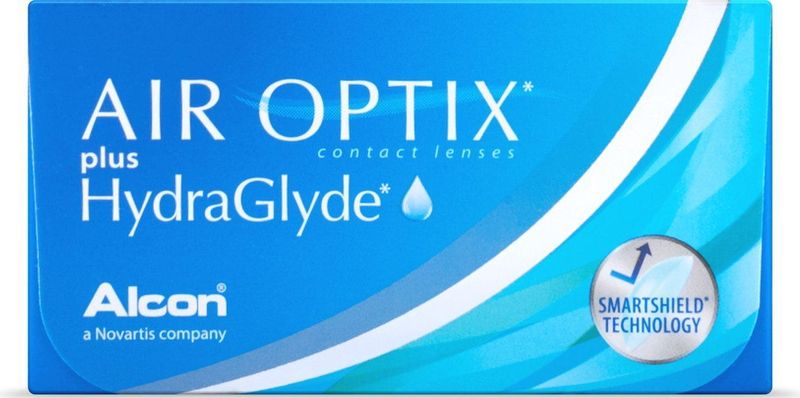 +2.50 - Air Optix® Plus Hydraglyde® - 6 pack - Maandlenzen - BC 8.60 - Contactlenzen