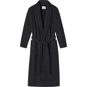 Herenbadjas met sjaalkraag badstof 125 cm lengte - biologisch katoen