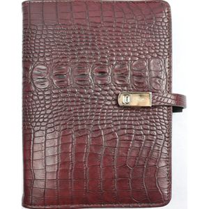 Kalpa 1311-53 Pocket Agenda Planner Croco Bordeaux 1 week per 2 paginas 2024-2025-2026