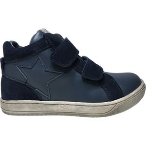 Naturino - Clay Star - mt 32 - 2 velcro's ster lederen hoge sneakers - blauw