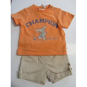 Noukie's - Jongens - Ensemble - Tshirt + short - 3 maand 62