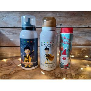 Kerst-Giftset-Kinderen-Welness-Kerstkado-Cadeau voor onder de boom-Kerstfeest-Badproduct-Huidverzorging-Kleurrijk-Vegan-Musthave-Badkamer Plezier-Exploding-Handgel-Haargel-Super Hero-Superheld-StoerMagische Kerst-Lichtjes-Bellenblaas