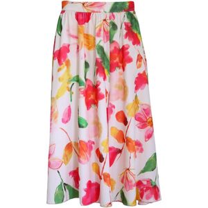 Verysimple • midi rok met bloemen • maat S (IT42)
