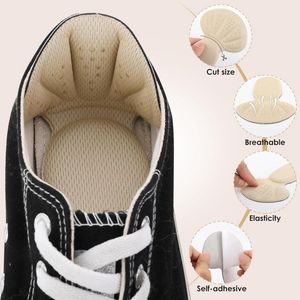 Hiel Kussen Inserts voor Schoen Te Groot - Zachte Mesh Hiel Grips Pads Dikke Rug Inlegzolen Anti Blister Schoenvoeringen Hiel Beschermers