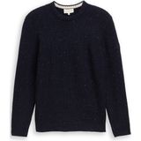 Tom Tailor - STRUCTURED MIX CREWNECK - Heren Trui - Blauw - Regular Fit