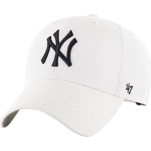 47 Brand MLB New York Yankees Kids Cap B-RAC17CTP-WH, voor meisje, Wit, Pet, maat: One size