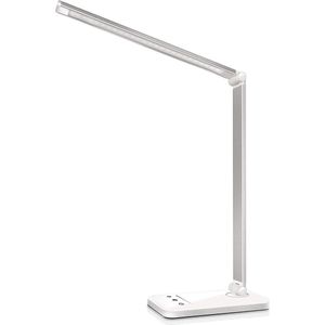 LED Bureaulamp oogbescherming Touch Control inklapbaar - kinderkamer kantoor - USB-aansluiting - 10 helderheidsniveaus 5 lichtmodi