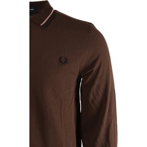 Fred Perry - Polo Shirt - Bruin - 100% Katoen