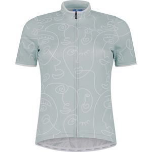 Rogelli Faces Fietsshirt - Korte Mouwen - Dames - Mint - Maat 2XL