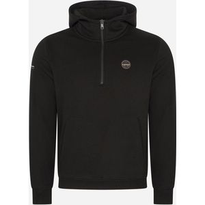 Napapijri Badge halfzip hoodie - black