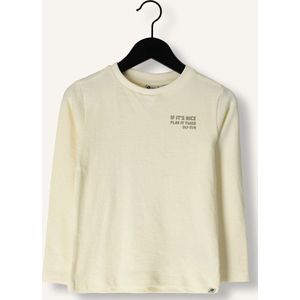 DAILY7 Longsleeve Backprint Polo's & T-shirts Jongens - Polo shirt - Creme - Maat 86