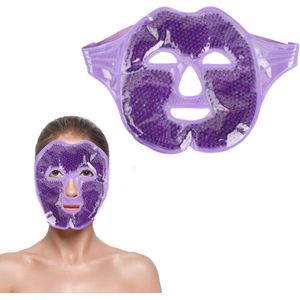 Herbruikbaar koel- en warm gezichtsmasker voor gezwollen ogen en migraineverlichting
