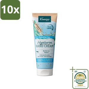 10 x Kneipp – Aloë Vera Bio – Handcrème met Hyaluronzuur – 75 ml - Grootverpakking - Handcrème - Hyaluronzuur - Bio Aloë Vera - Hydratatie - Droge Handen