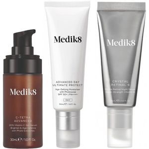 Medik8 C-Tetra Advanced 30ml + Advanced Day Ultimate Protect SPF50+ 50ml + Crystal Retinal 6 30ml