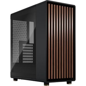 Mini Gaming PC Behuizing met Hout en Metaal Afwerking voor ATX/mATX/ITX