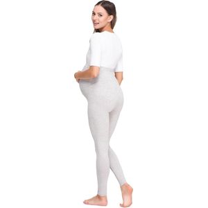 Be Mammy Dames Lange Leggings - Zwangerschapsleggings - BE-BE20-257-LE - Gemêleerd - L