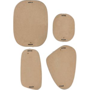 Atmosphera Organische Wandspiegels - Set van 4 stuks - 30x40cm