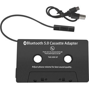 Bluetooth Cassette-adapter naar AUX voor Autoradio - Draadloze Audiocassette voor CD-speler en MP3-speler