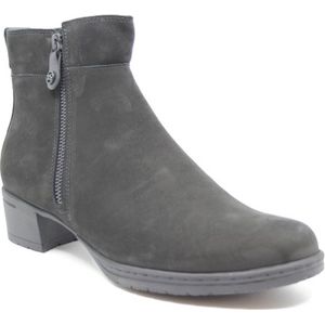 hartjes 23272 zwart dames laarsje met rits nubuck