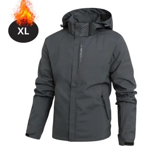Bovista Windjas Voor Heren - Parka - Lente & Herfst - Jas - Volwassen - Windjack - Windbreaker - Outdoor - Grijs - Maat S