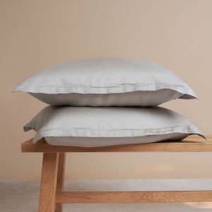 Coco & Cici - Tencel Sateen Kussensloop 70 x 60 cm - Kussenhoes - Lyocell - Extra Zacht & 100% Natuurlijk - Taupe