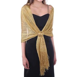 Avondomslagdoek voor dames, zilveren sjaal/shawl - sjaals en omslagdoeken voor dames - blouse dames, polyester sjaal voor dames, geschikt voor bruiloften, feesten, bruidsmeisjes en bals