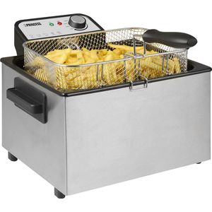Princess Friteuse 184090 - Grote friteuse met 1 mand - 5 Liter - 3270 W - Kijkvenster - Koude zone