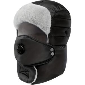 Livano Wintermuts - Heren - Dames - Volwassenen - Muts - Ski Mask - Bivakmuts - Balaclava - Ski Masker - Face Mask - Full Face Mask - Winter Masker - Zonder Bril - Zwart