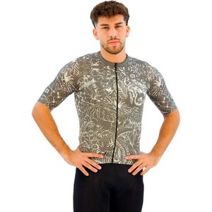 Ale Pragma Safari Korte Mouw Wielertrui Groen M Man