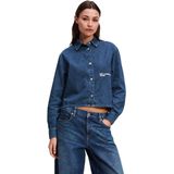 KARL LAGERFELD - Blouse - Blauw - Denim