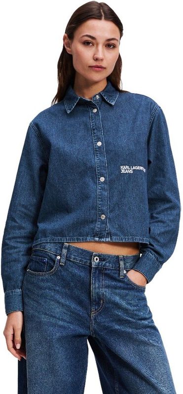 KARL LAGERFELD - Blouse - Blauw - Denim
