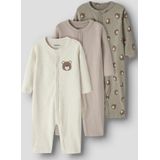 Name It - Bodysuit - 3 Eenheden - Lange Mouwen - Drukknoopsluiting