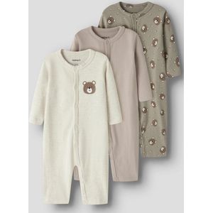 Name It - Bodysuit - 3 Eenheden - Lange Mouwen - Drukknoopsluiting