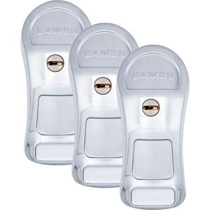 BAWER - Bestelwagen slot - ARMO - 3 stuks - Chrome