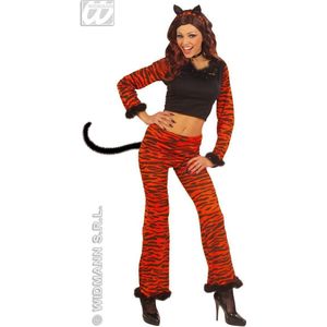 Leeuw & Tijger & Luipaard & Panter Kostuum | Tijger Dame Belly Tiger Kostuum Vrouw | Small | Carnaval kostuum | Verkleedkleding