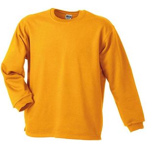 James and Nicholson Unisex Open Hem Sweatshirt (Goudgeel)