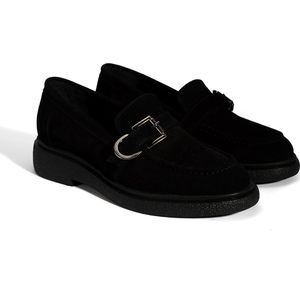 DESA Lage schoen Suède Zwart Vrouwen Schoenpunt: Nez rond Maat: 36 EU